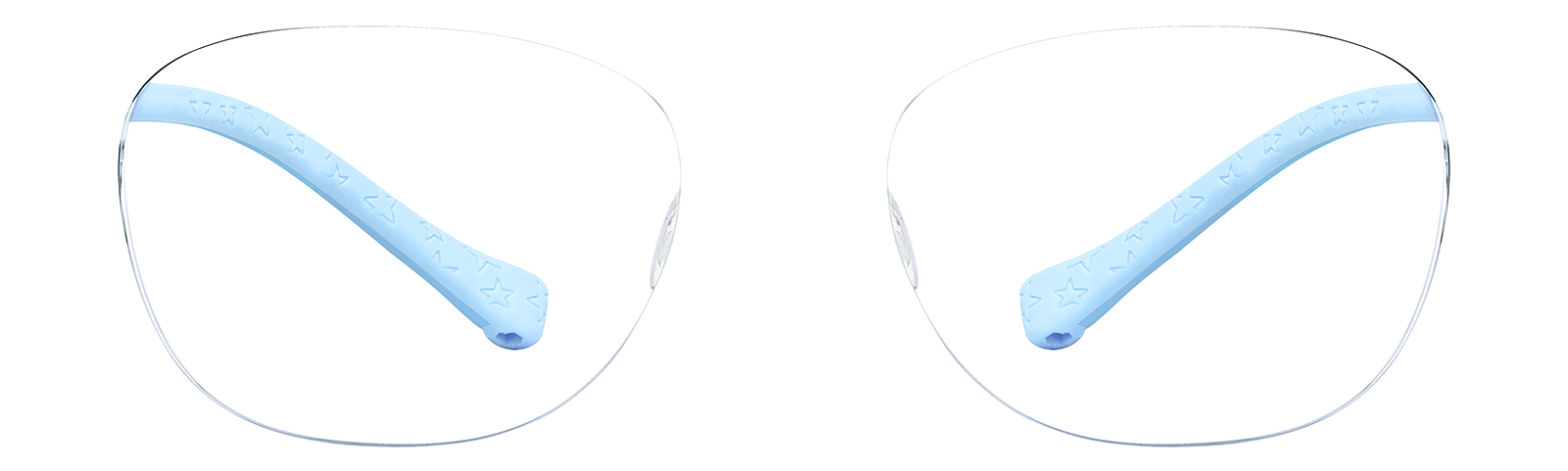 Blue Rectangle Glasses #1212816 | Zenni Optical