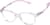 Angle view of Rectangle Glasses 1212817 in Purple thumbnail
