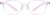 Front view of Rectangle Glasses 1212817 in Purple thumbnail