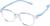 Angle view of Oval Glasses 1212916 in Blue thumbnail