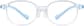 Front view of Oval Glasses 1212916 in Blue thumbnail