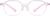 Front view of Oval Glasses 1212919 in Pink thumbnail
