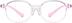 Oval Glasses 1212919 in Pink