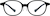 Front view of Oval Glasses 1212921 in Black thumbnail