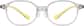 Front view of Oval Glasses 1212922 in Gray thumbnail