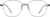 Front view of Geometric Glasses 1213012 in Gray thumbnail