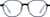 Front view of Geometric Glasses 1213016 in Blue thumbnail