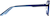 Side view of Geometric Glasses 1213016 in Blue thumbnail