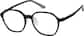 Angle view of Geometric Glasses 1213021 in Black thumbnail
