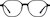 Front view of Geometric Glasses 1213021 in Black thumbnail