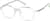 Angle view of Geometric Glasses 1213023 in Clear thumbnail