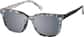 Angle view of Square Clip-on Sunglasses 1213221 in Black thumbnail