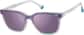 Angle view of Square Clip-on Sunglasses 1213223 in Clear thumbnail
