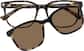 Front view of Square Sunshades 1213225 in Tortoiseshell thumbnail
