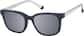 Angle view of Square Clip-on Sunglasses 1213316 in Blue thumbnail