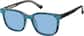Angle view of Square Clip-on Sunglasses 1213321 in Black thumbnail