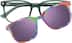 Square Sunshades 1213324 in Green
