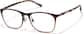 Angle view of Square Glasses 1213415 in Brown Ombre thumbnail