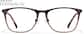 Front view of Square Glasses 1213415 in Brown Ombre thumbnail