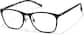 Angle view of Square Glasses 1213421 in Black thumbnail