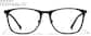 Front view of Square Glasses 1213421 in Black thumbnail