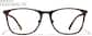 Front view of Square Glasses 1213425 in Tortoiseshell thumbnail