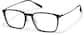 Angle view of Rectangle Glasses 1213621 in Black thumbnail