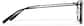 Side view of Rectangle Glasses 1213621 in Black thumbnail