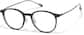 Angle view of Round Glasses 1213721 in Black thumbnail