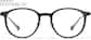 Front view of Round Glasses 1213721 in Black thumbnail