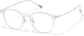 Angle view of Round Glasses 1213723 in Clear thumbnail