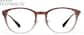 Front view of Softly Square Glasses 1213815 in Crystal Brown Ombre thumbnail