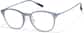 Angle view of Verres doucement carrés 1213816 in Bleu thumbnail