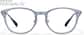 Front view of Verres doucement carrés 1213816 in Bleu thumbnail