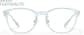 Front view of Verres doucement carrés 1213824 in Bleu sarcelle cristalline thumbnail