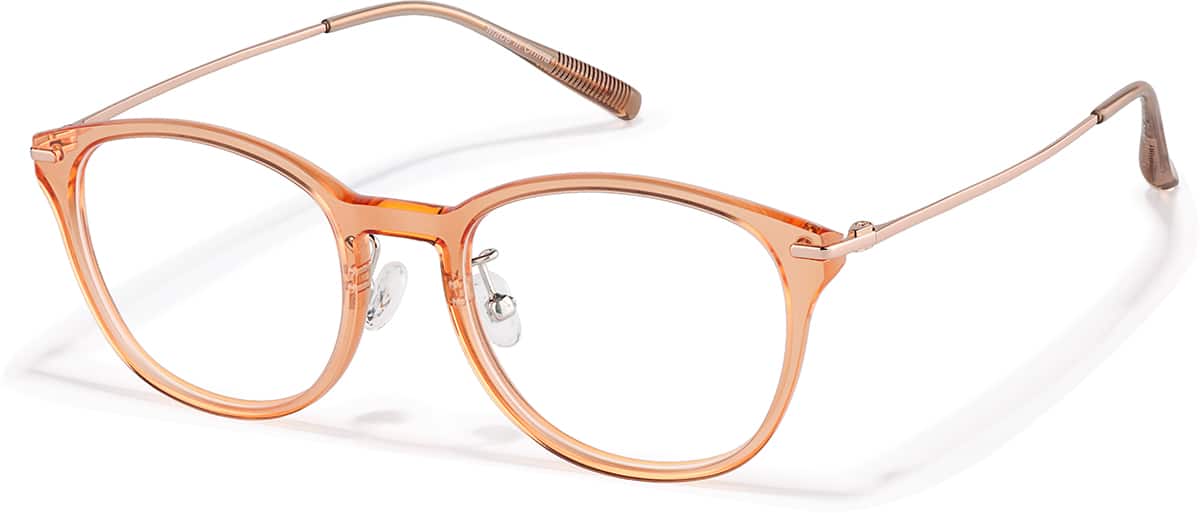 Orange Softly Square Glasses #1213842 | Zenni Optical