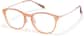 Angle view of Softly Square Glasses 1213842 in Orange thumbnail