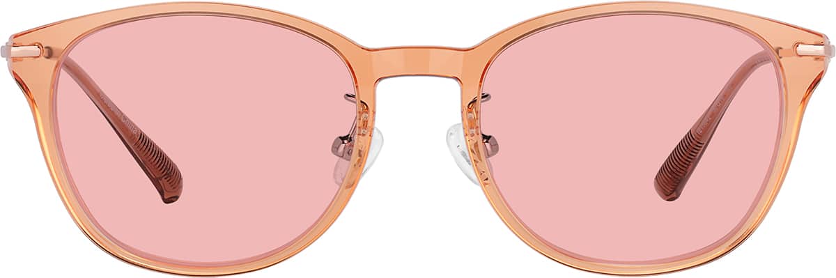 Orange Softly Square Glasses #1213842 | Zenni Optical