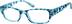 Rectangle Glasses 122026 in Blue