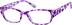 Rectangle Glasses 122027 in Purple