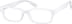 Rectangle Glasses 122230 in White