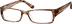 Rectangle Glasses 122615 in Brown