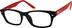 Rectangle Glasses 122821 in Black