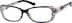 Rectangle Glasses 123321 in Black
