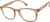 Angle view of Square Glasses 123415 in Brown thumbnail