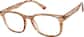 Angle view of Square Glasses 123415 in Brown thumbnail