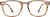 Front view of Square Glasses 123415 in Brown thumbnail