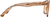 Side view of Square Glasses 123415 in Brown thumbnail