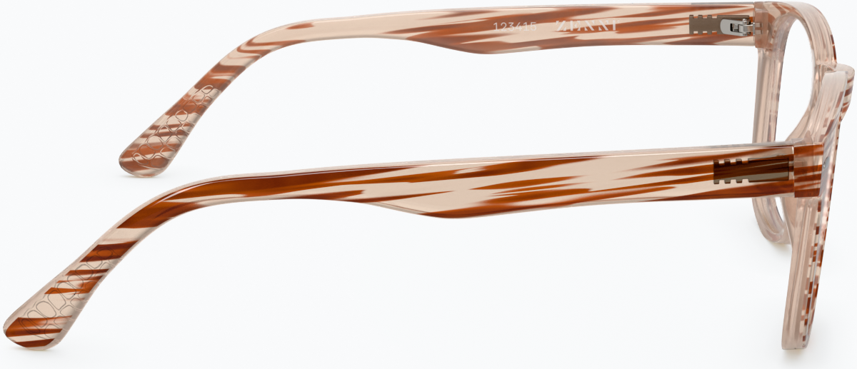 Side view of Square Glasses 123415 in Brown thumbnail