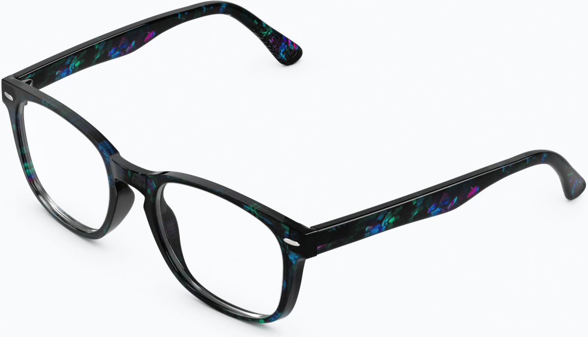 Angle view of Square Glasses 123429 in Pattern thumbnail